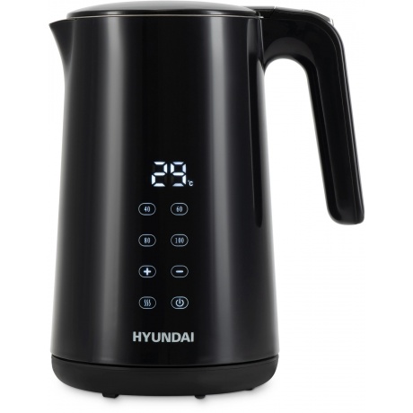 Чайник электрический Hyundai HYK-S4017 1.7л. 2200Вт черный (металл) - фото 18