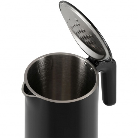 Чайник электрический Hyundai HYK-S4017 1.7л. 2200Вт черный (металл) - фото 7