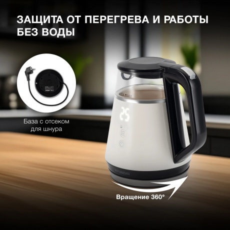 Чайник электрический Hyundai HYK-G3013 - фото 15