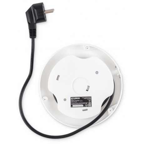 Чайник электрический Hyundai HYK-G3506 1.7л. 2200Вт белый/серебристый (стекло) - фото 9