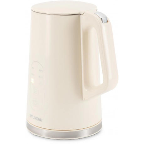 Чайник электрический Hyundai HYK-S3605 1.7л. 2200Вт кремовый (металл) - фото 14