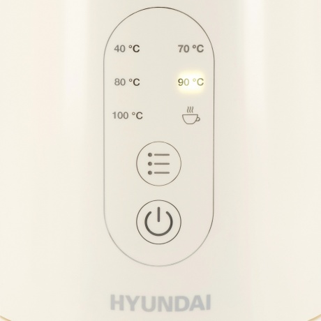 Чайник электрический Hyundai HYK-S3605 1.7л. 2200Вт кремовый (металл) - фото 3