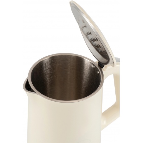 Чайник электрический Hyundai HYK-S3605 1.7л. 2200Вт кремовый (металл) - фото 8