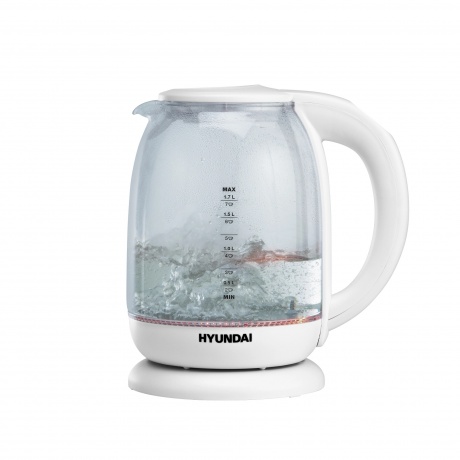 

Чайник электрический Hyundai HYK-S3808 1.7л. 2200Вт белый (стекло)