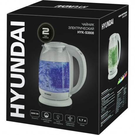 Чайник электрический Hyundai HYK-S3808 - фото 15