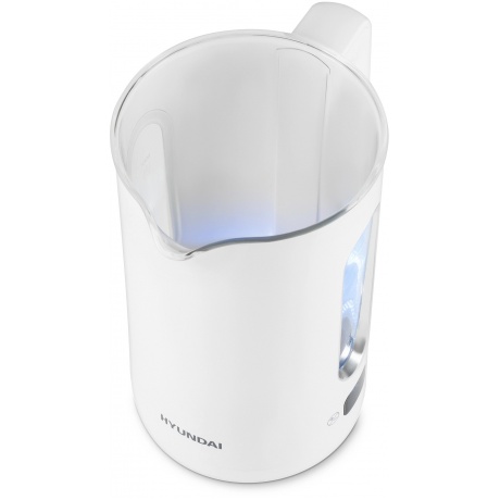 Чайник электрический Hyundai HYK-G5510 1.5л. 2200Вт белый/прозрачный (стекло) - фото 10
