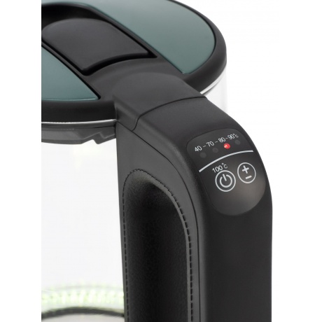 Чайник электрический Hyundai HYK-S4805 1.7л. 2200Вт темно-зеленый (стекло/пластик) - фото 17