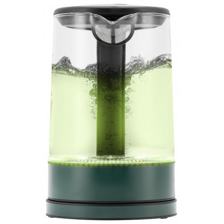 Чайник электрический Hyundai HYK-S4805 1.7л. 2200Вт темно-зеленый (стекло/пластик) - фото 18