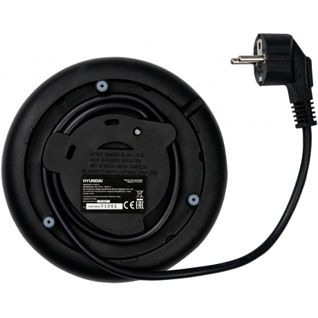 Чайник электрический Hyundai HYK-S4804 1.7л. 2200Вт серый/черный (металл) - фото 6