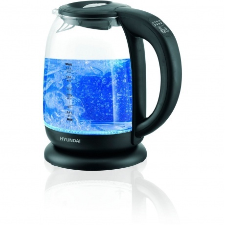 Чайник электрический Hyundai HYK-S3809 1.7л. 2200Вт черный (стекло/пластик) - фото 21