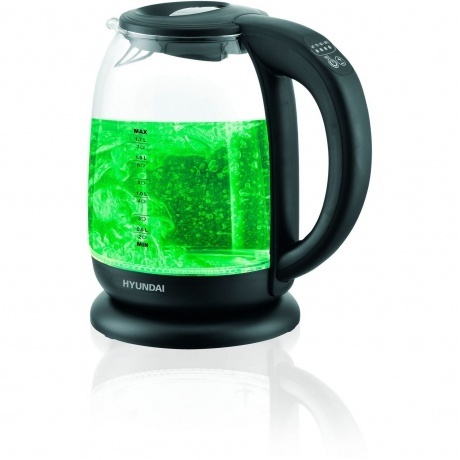 Чайник электрический Hyundai HYK-S3809 1.7л. 2200Вт черный (стекло/пластик) - фото 22