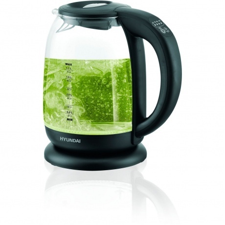 Чайник электрический Hyundai HYK-S3809 1.7л. 2200Вт черный (стекло/пластик) - фото 23