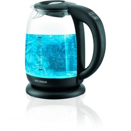 Чайник электрический Hyundai HYK-S3809 1.7л. 2200Вт черный (стекло/пластик) - фото 24