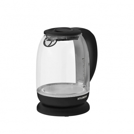 Чайник электрический Hyundai HYK-S3809 1.7л. 2200Вт черный (стекло/пластик) - фото 4