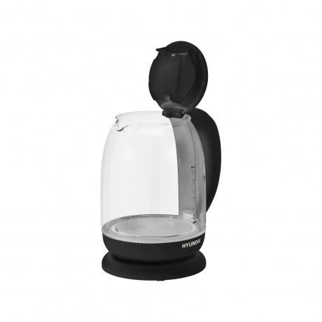 Чайник электрический Hyundai HYK-S3809 1.7л. 2200Вт черный (стекло/пластик) - фото 5
