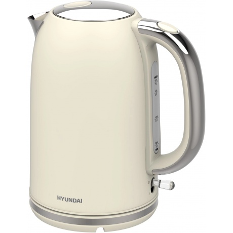 

Чайник электрический Hyundai HYK-S9900 1.7л. 2200Вт молочный/серебристый (металл)