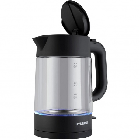 Чайник Hyundai HYK-G7707 1.7л. 2200Вт графит (стекло) - фото 2