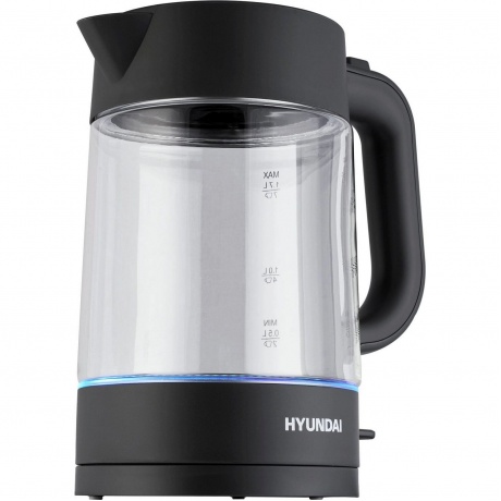 Чайник Hyundai HYK-G7707 1.7л. 2200Вт графит (стекло) - фото 4