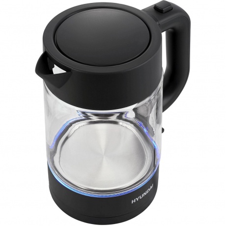 Чайник Hyundai HYK-G7707 1.7л. 2200Вт графит (стекло) - фото 7