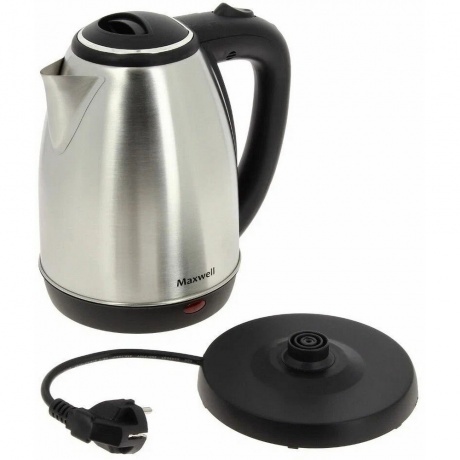 Чайник электрический Maxwell MW-1081 1.8л. 1850Вт сталь (металл/пластик) - фото 9