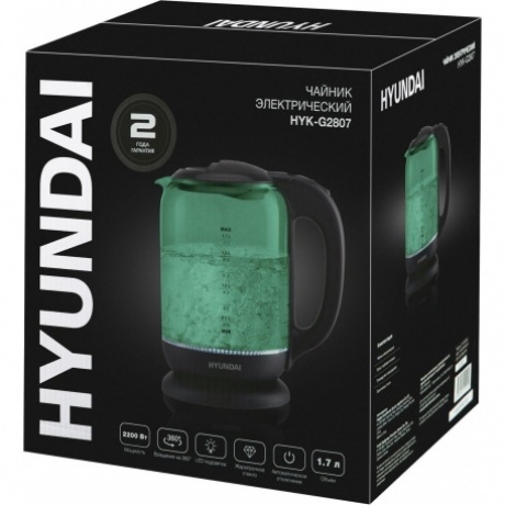 Чайник электрический Hyundai HYK-G2807 - фото 11