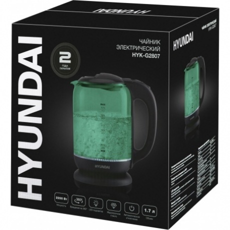 Чайник электрический Hyundai HYK-G2807 - фото 12
