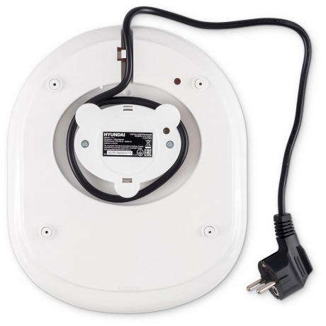 Чайник электрический Hyundai HYK-G5507 1.7л. 2200Вт белый/серебристый (стекло) - фото 9