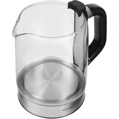 Чайник электрический Hyundai HYK-G5501 1.7л. 2200Вт серебристый/черный (стекло) - фото 11