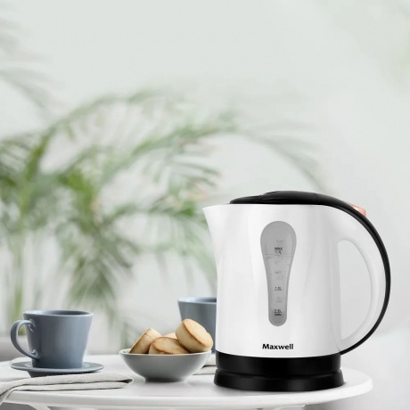 Чайник электрический Maxwell MW-1079 1.7л. 2200Вт белый/черный (пластик) - фото 15