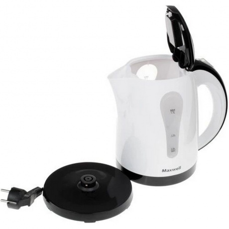 Чайник электрический Maxwell MW-1079 1.7л. 2200Вт белый/черный (пластик) - фото 16