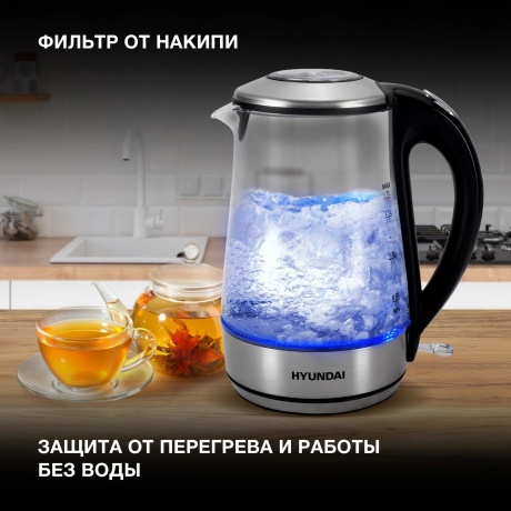 Чайник электрический Hyundai HYK-G8406 - фото 12