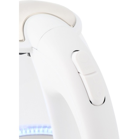 Чайник электрический Hyundai HYK-G3805 1.7л. 2200Вт белый/прозрачный (стекло) - фото 8