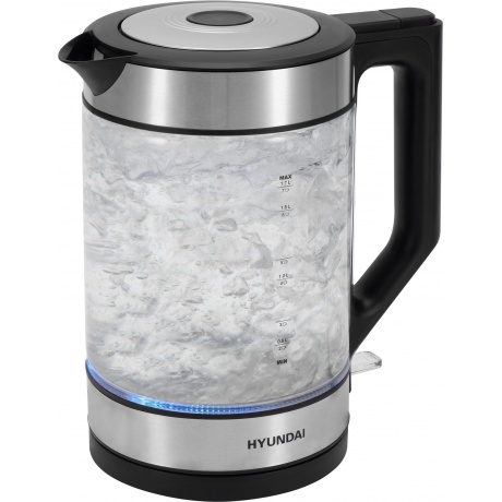 

Чайник электрический Hyundai HYK-G3509 1.7л. 2200Вт черный/прозрачный (стекло/пластик)