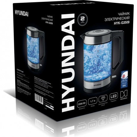 Чайник электрический Hyundai HYK-G3509 - фото 11
