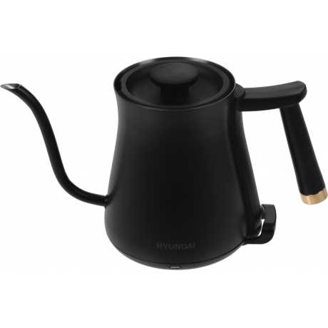 Чайник электрический Hyundai HYK-S5500 0.7л. 1000Вт черный/черный (металл) - фото 9
