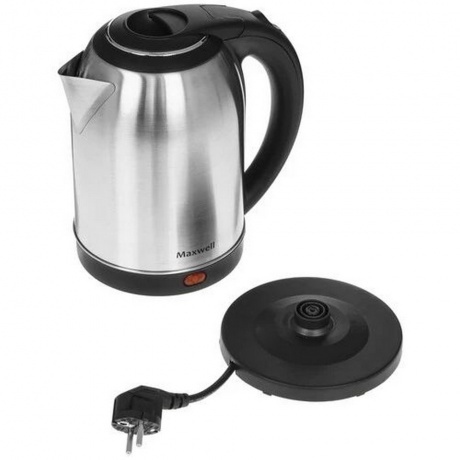 Чайник электрический Maxwell MW-1077 1.8л. 2200Вт сталь (металл/пластик) - фото 11