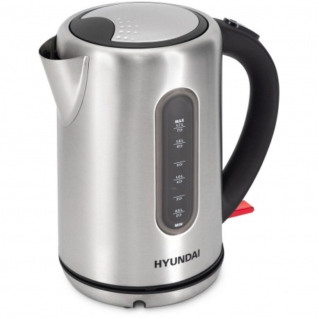 Чайник Hyundai HYK-S9909 1.7л. 2200Вт серебристый/черный (металл) - фото 2