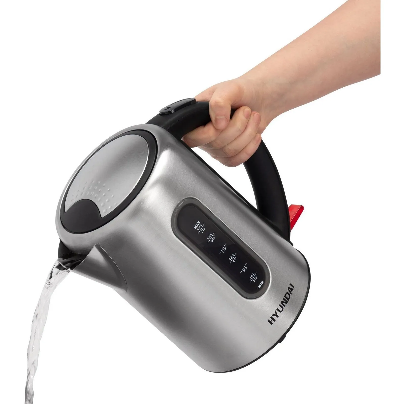 Чайник Hyundai HYK-S9909 1.7л. 2200Вт серебристый/черный (металл) - фото 11