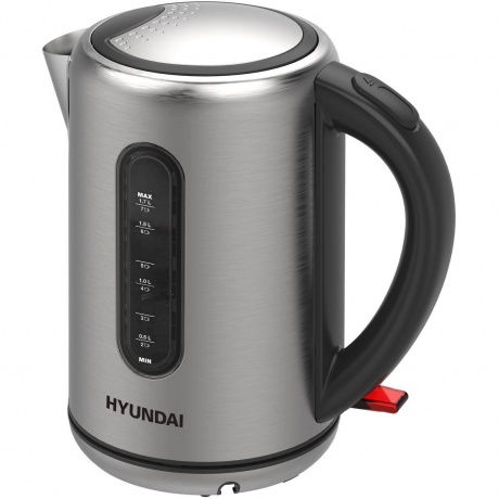 Чайник Hyundai HYK-S9909 1.7л. 2200Вт серебристый/черный (металл) - фото 13