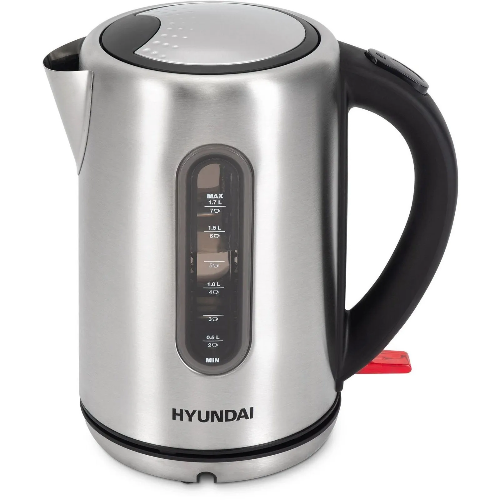 Чайник Hyundai HYK-S9909 1.7л. 2200Вт серебристый/черный (металл) - фото 3