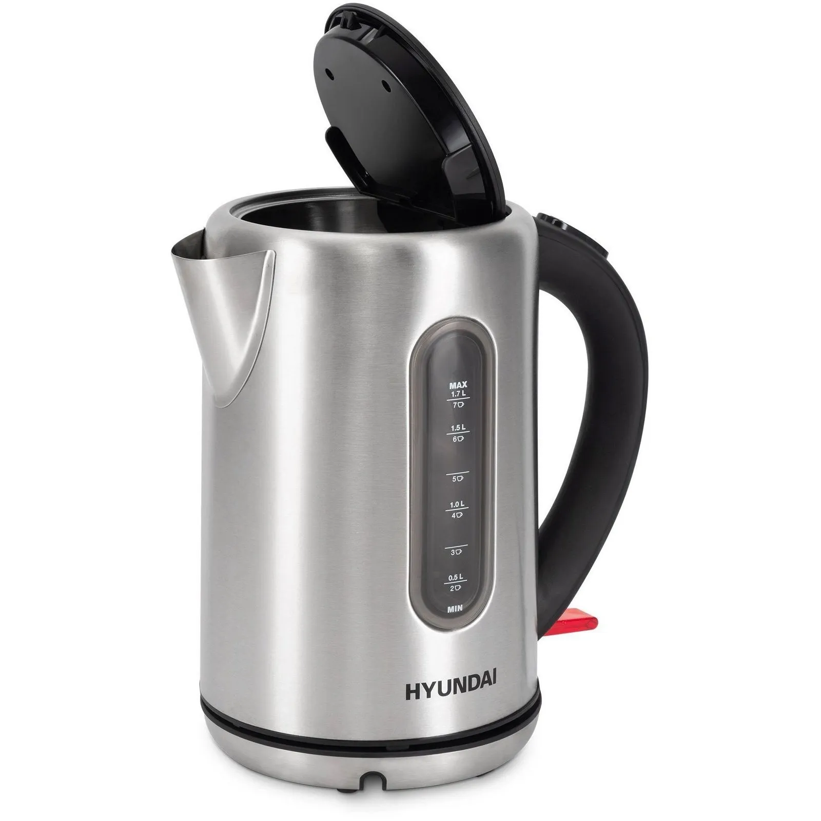 Чайник Hyundai HYK-S9909 1.7л. 2200Вт серебристый/черный (металл) - фото 5