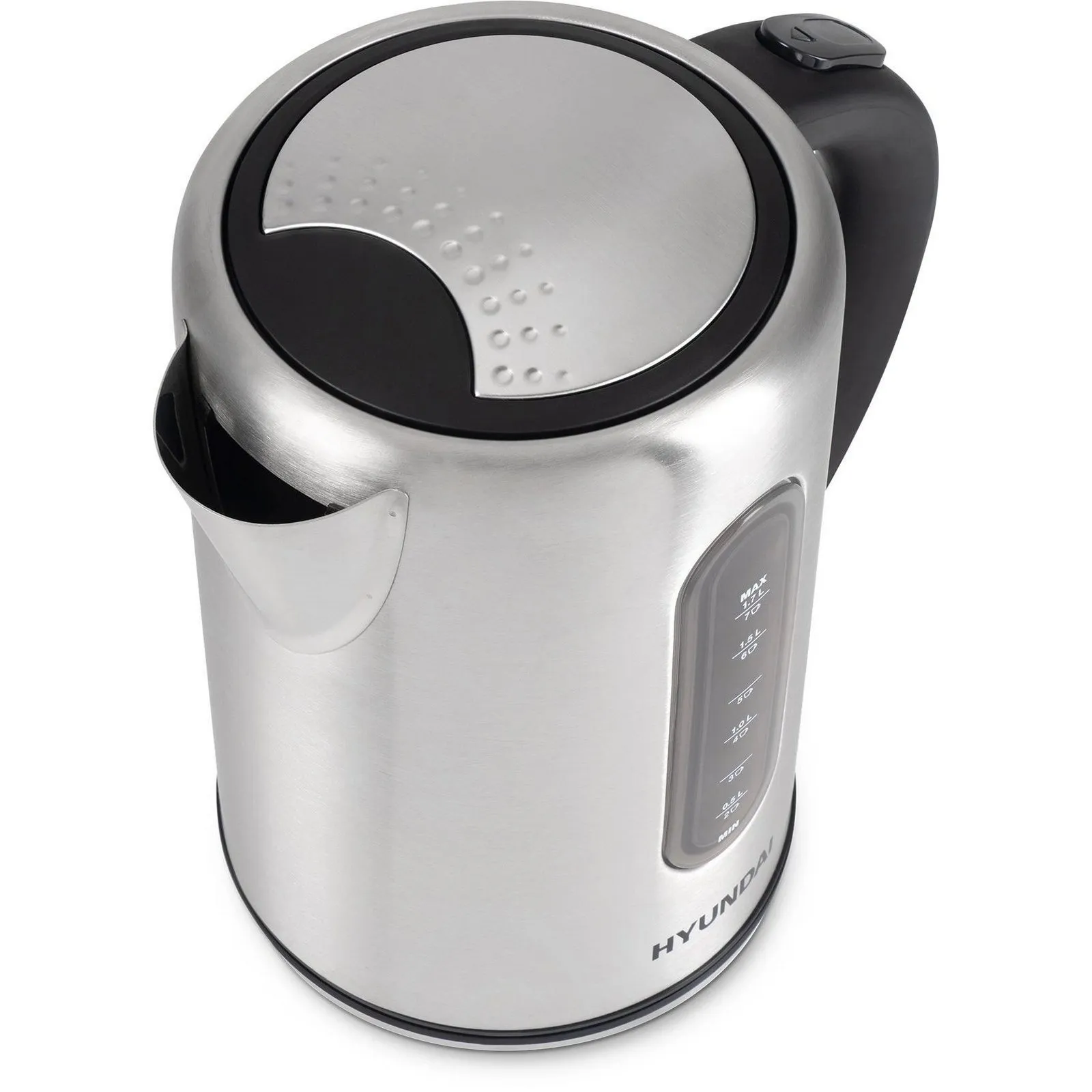 Чайник Hyundai HYK-S9909 1.7л. 2200Вт серебристый/черный (металл) - фото 6