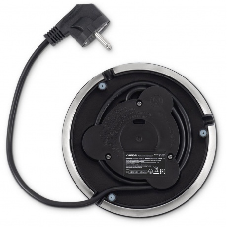 Чайник Hyundai HYK-S9909 1.7л. 2200Вт серебристый/черный (металл) - фото 9