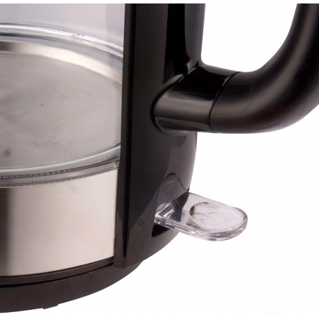 Чайник электрический Hyundai HYK-G4034 1.8л. 2200Вт черный/прозрачный (стекло/пластик) - фото 7