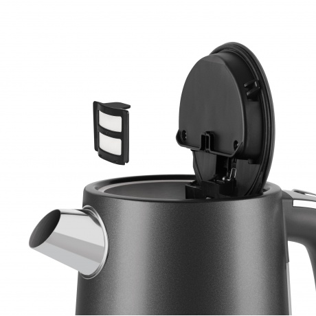 Чайник электрический Rondell 1002-RE-01 1.7л. 2200Вт черный (мет...