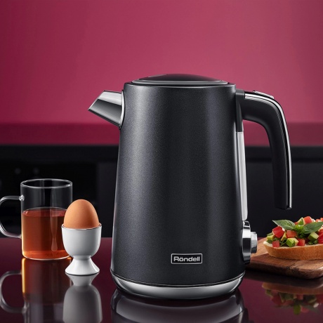 Чайник электрический Rondell 1002-RE-01 1.7л. 2200Вт черный (металл) - фото 15