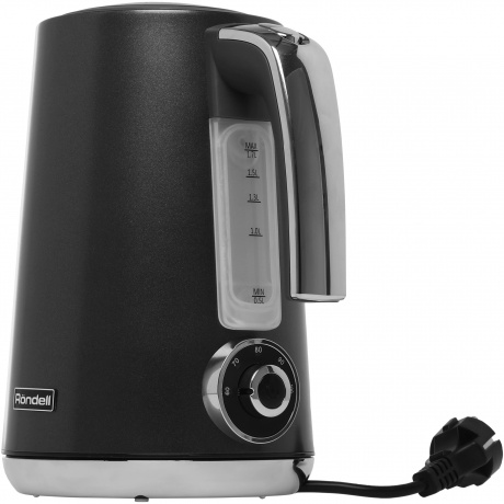Чайник электрический Rondell 1002-RE-01 1.7л. 2200Вт черный (металл) - фото 5