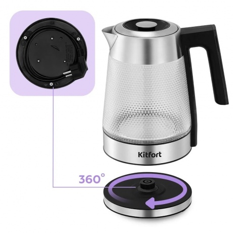 Чайник электрический Kitfort КТ-6697 - фото 3