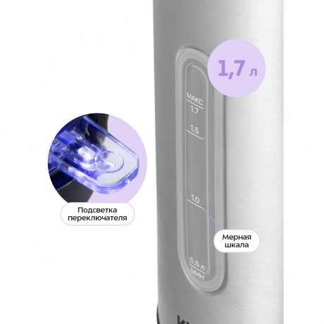 Чайник электрический Kitfort КТ-8703 - фото 2