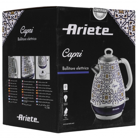 Чайник электрический Ariete 2869 Capri (00C28690CAR0) - фото 5
